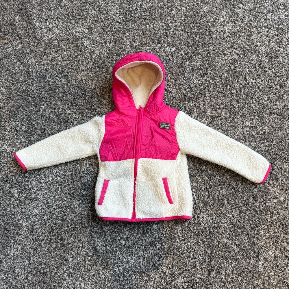 Eddie Bauer Toddler Girl Fleece Jacket with Hood - Size 3T